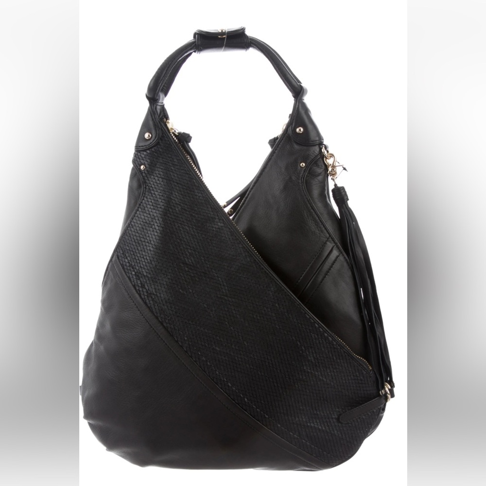 Botkier Chrystie Genuine Black Hobo Leather Bag. Brand new. Pristine condition!